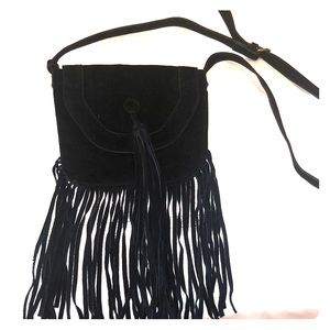 Black satchel bag